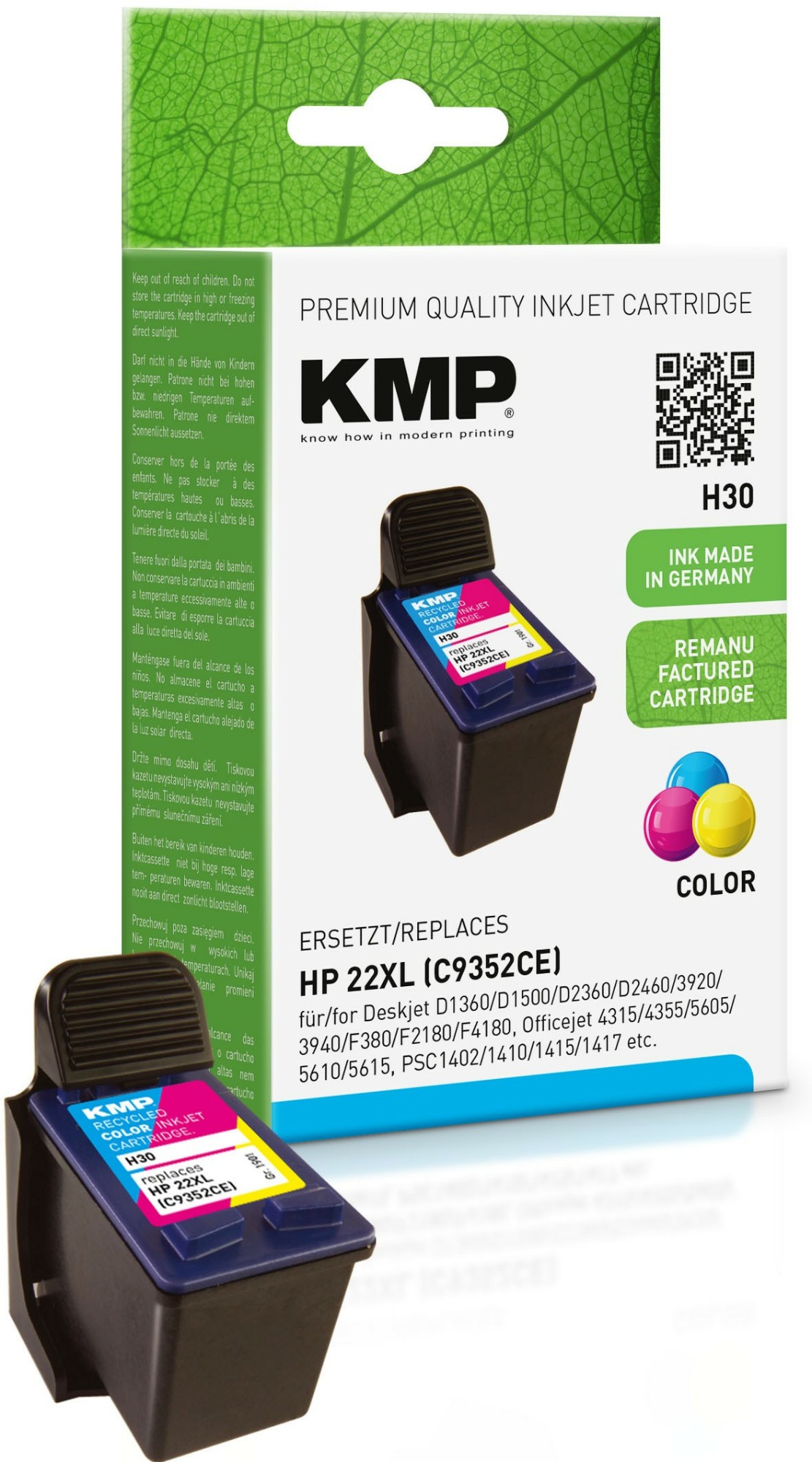 KMP H30 ink cartridge 1 pc(s) Cyan, Magenta, Yellow