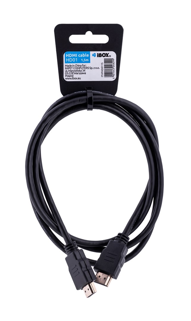 IBO x ITVFHD0115 HDMI cable 1.5 m HDMI Type A (Standard) Black