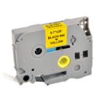 G&G Image 15560/5T641-TD DirectLabel black on yellow Laminat (replaces Brother TZE641) for Brother P-Touch TZ 3.5-18mm/36mm/6-18mm/6-24mm/6-36mm