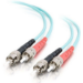 C2G 85505 cable de fibra optica 2 m ST OFNR Turquesa