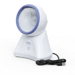 Ambir Technology DB100-WH barcode reader Fixed bar code reader 1D/2D LED White, Blue