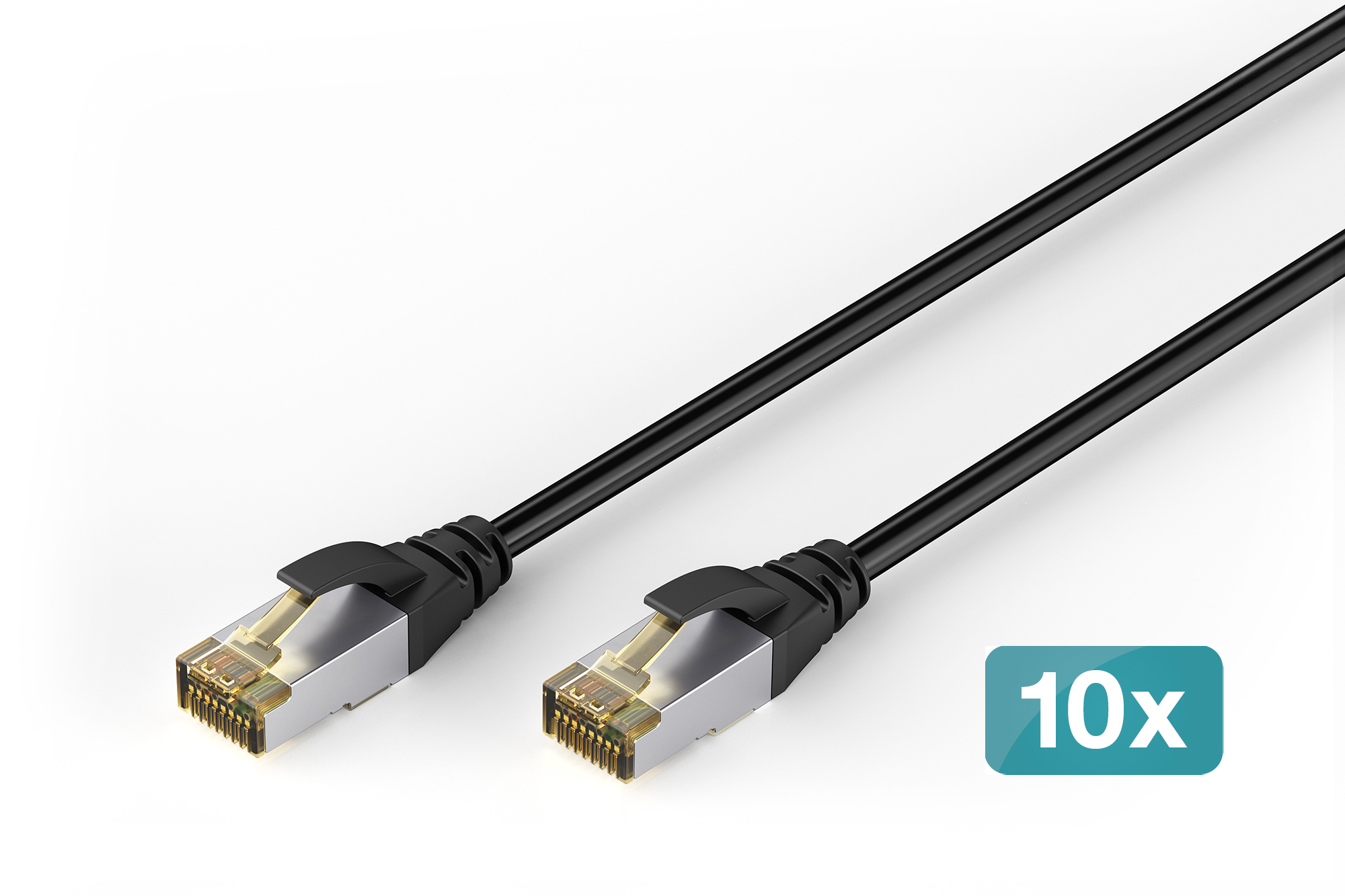 Digitus CAT 6A S-FTP outdoor patch cord, Cu, PE, 10 pcs.