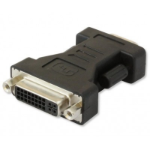 Techly 304451 cable gender changer DVI-A VGA Black