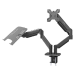 ACTECK Soporte 2 en 1 ENFORCE MOTION SM729 ACTECK  Soporte para Monitor y Laptop 2 en 1 para  Escritorio con C-Clamp -