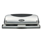 Rexel Precision 425 4 Hole Punch Silver/Black