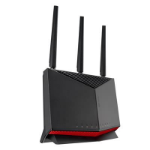 ASUS (RT-BE86U) BE6800 Dual Band Wi-Fi 7 Gigabit Router, 10G WAN/LAN, 2.5G Ports, 4K-QAM, MLO, AiMesh, 20G WAN/LAN Capacity