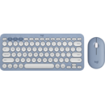 Logitech Pebble 2 Combo keyboard Mouse included RF Wireless + Bluetooth QWERTY English Blue