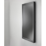 Chief ImpactTM On-Wall Kiosk with Protective Glass - Portrait 65 Inch Black