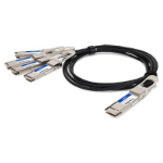 AddOn Networks CAB-D-4Q-400G-2-5M-AO InfiniBand/fibre optic cable 98.4" (2.5 m) QSFP-DD 4xQSFP56 Black, Silver