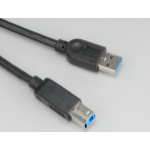 Akasa USB 3.0 A to B USB cable 1.5 m USB A USB B Black