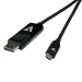 V7 V7UCDP-1M cambiador de género para cable USB Type - C 3.2 Gen 1 DisplayPort Negro