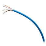 C2G 1000ft (304.8m) TAA-Compliant Cat5e Bulk Unshielded (UTP) Ethernet Network Cable with Solid Conductors-Riser CMR-Rated - Blue