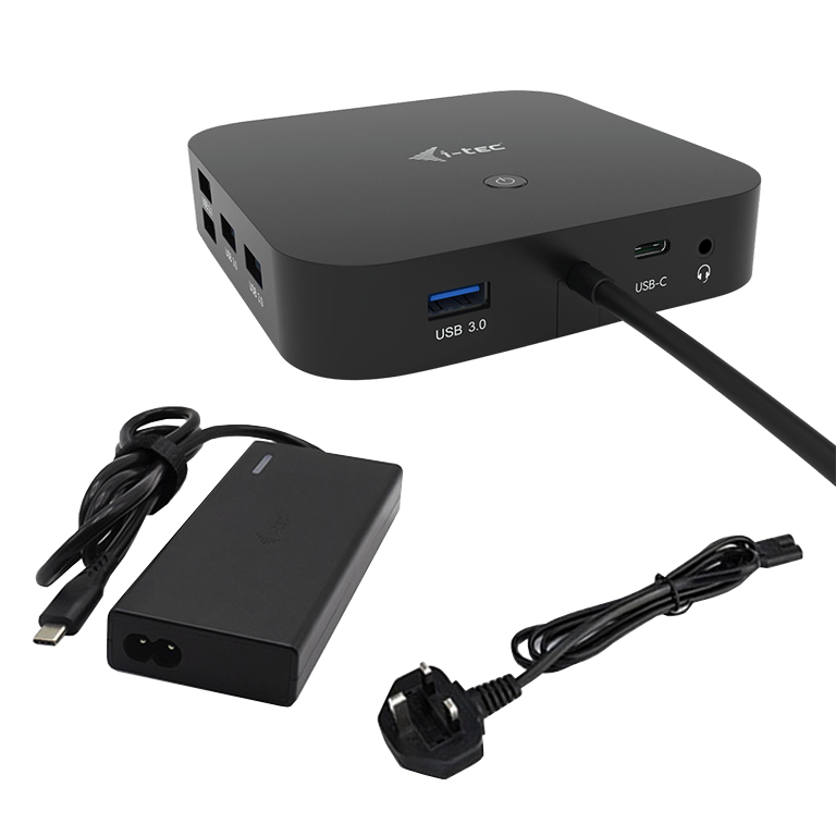 Image of i-tec USB-C HDMI DP Docking Station with Power Delivery 65W +...