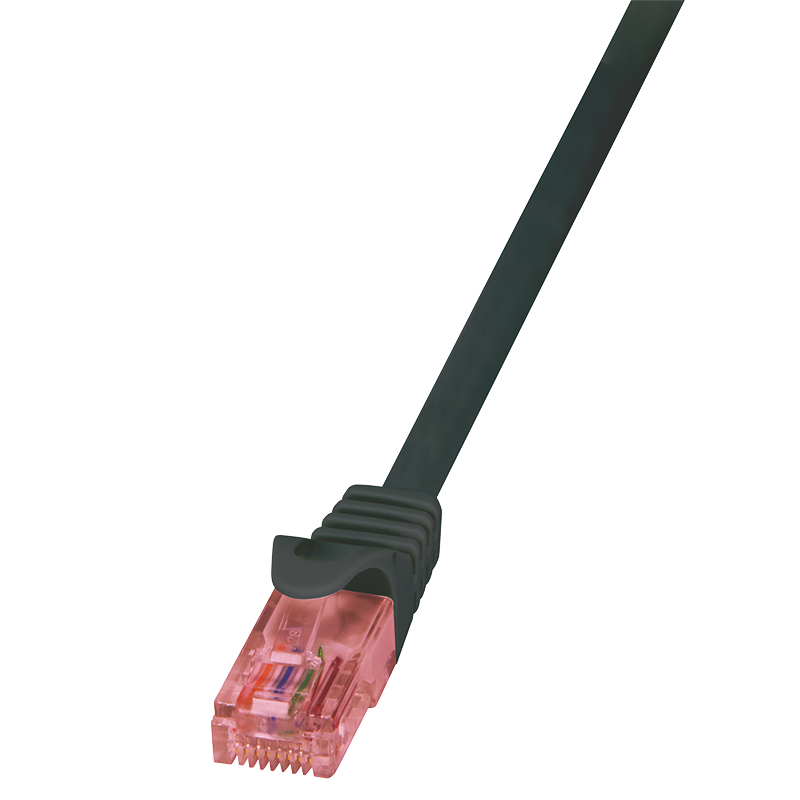 Image of LogiLink 1.5m Cat.6 U/UTP networking cable Black Cat6 U/UTP (UTP)