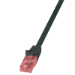 LogiLink 1.5m Cat.6 U/UTP networking cable Black Cat6 U/UTP (UTP)