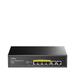 Cudy FS1006P network switch Fast Ethernet (10/100) Power over Ethernet (PoE) Black