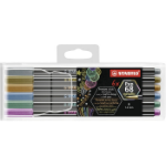 STABILO 6806/8-11-01 felt pen Medium Copper, Gold, Metallic blue, Metallic green, Metallic violet, Silver 6 pc(s)
