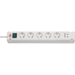 Brennenstuhl 1150660425 power extension 3 m 5 AC outlet(s) Indoor White