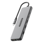 Sitecom CN-7001 interface hub USB Type-C 10000 Mbit/s Donkergrijs