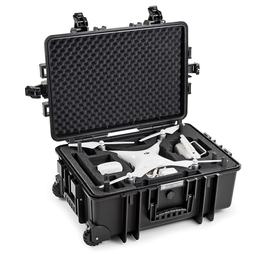 B&W 6700/B/DJI4P camera drone case Hard case Black