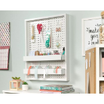 Teknik Craft Wall Mounted Peg Board W710 x D64 x H562mm White Finish - 5423411 DD