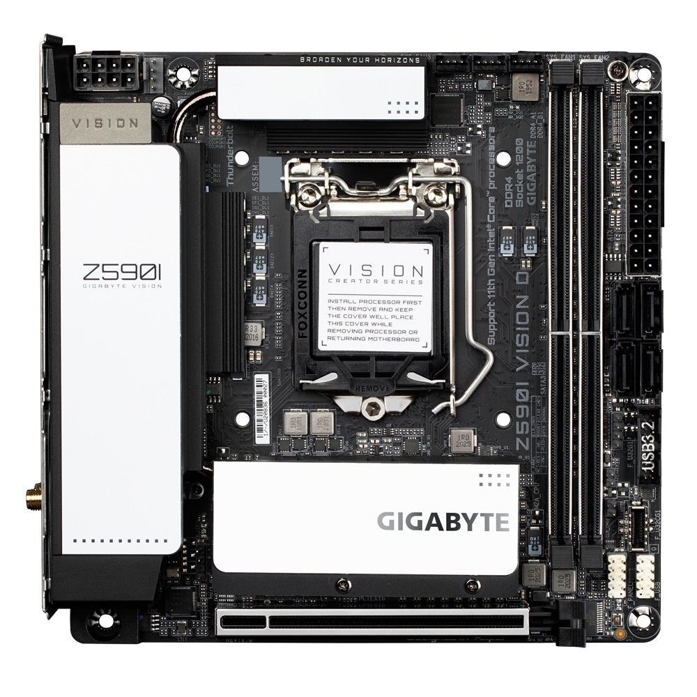 Gigabyte Z590I VISION D motherboard Intel Z590 Express LGA 1200 mini ITX