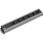 Bachmann 300.000 power extension 2 m 6 AC outlet(s) Black, Grey