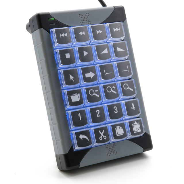Image of PI Engineering X-Keys Programmable keyboard USB 24 key.