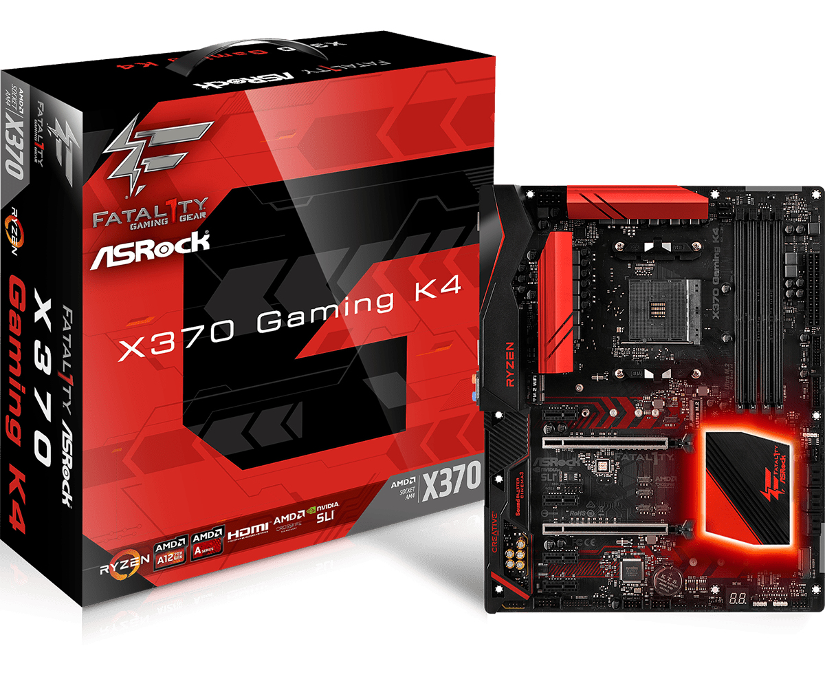 Image of Asrock Fatal1ty X370 Gaming K4 AMD X370 Socket AM4 ATX