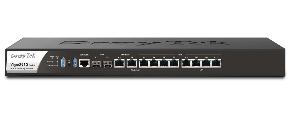 Image of Draytek Vigor 3910 wired router 10 Gigabit Ethernet Black, White
