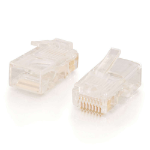 C2G RJ45 Cat5e Modular Plug for Round Stranded Cable Multipack - 50 Pack