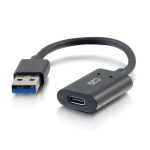 C2G 15cm (6in) USB-C® vrouwelijk naar USB-A mannelijke SuperSpeed USB 5Gbps adapterconverter