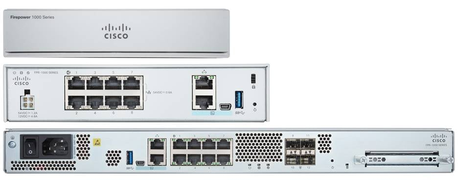 Cisco FPR1140-ASA-K9 hardware firewall 1U 2200 Mbit/s
