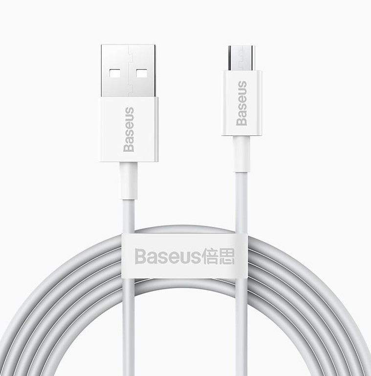 Baseus Superior USB cable USB 2.0 2 m USB A Micro-USB A White
