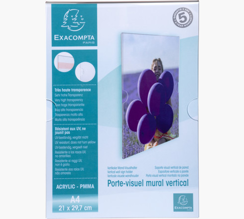 Image of Exacompta 84858HD sign holder/information stand A4 Polymethyl...