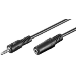 Microconnect AUDLR5 audio cable 5 m 3.5mm Black