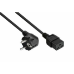 Kabelmeister SK0190-S050 electriciteitssnoer Zwart 5 m Netstekker type E+F C19 stekker