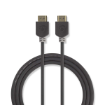 Nedis CVBW34000AT20 HDMI cable 2 m HDMI Type A (Standard) Anthracite