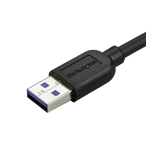 StarTech.com Slim Micro USB 3.0 Cable - M/M - Right-Angle Micro-USB - 0.5m (20in)