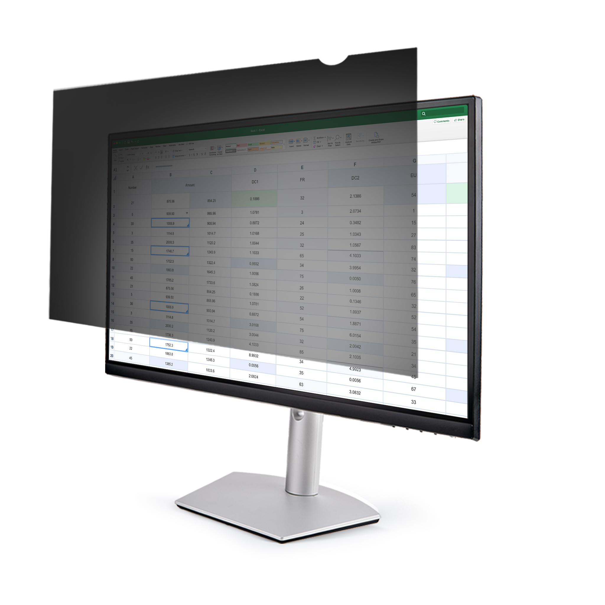 Image of StarTech.com Monitor Privacy Screen for 21 inch PC Display -...