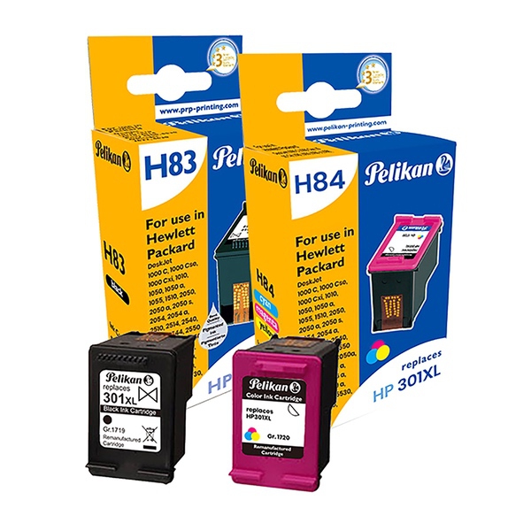 Image of Pelikan Ink Car3Dge For HP 301XL Multi Bk & 3-Colour
