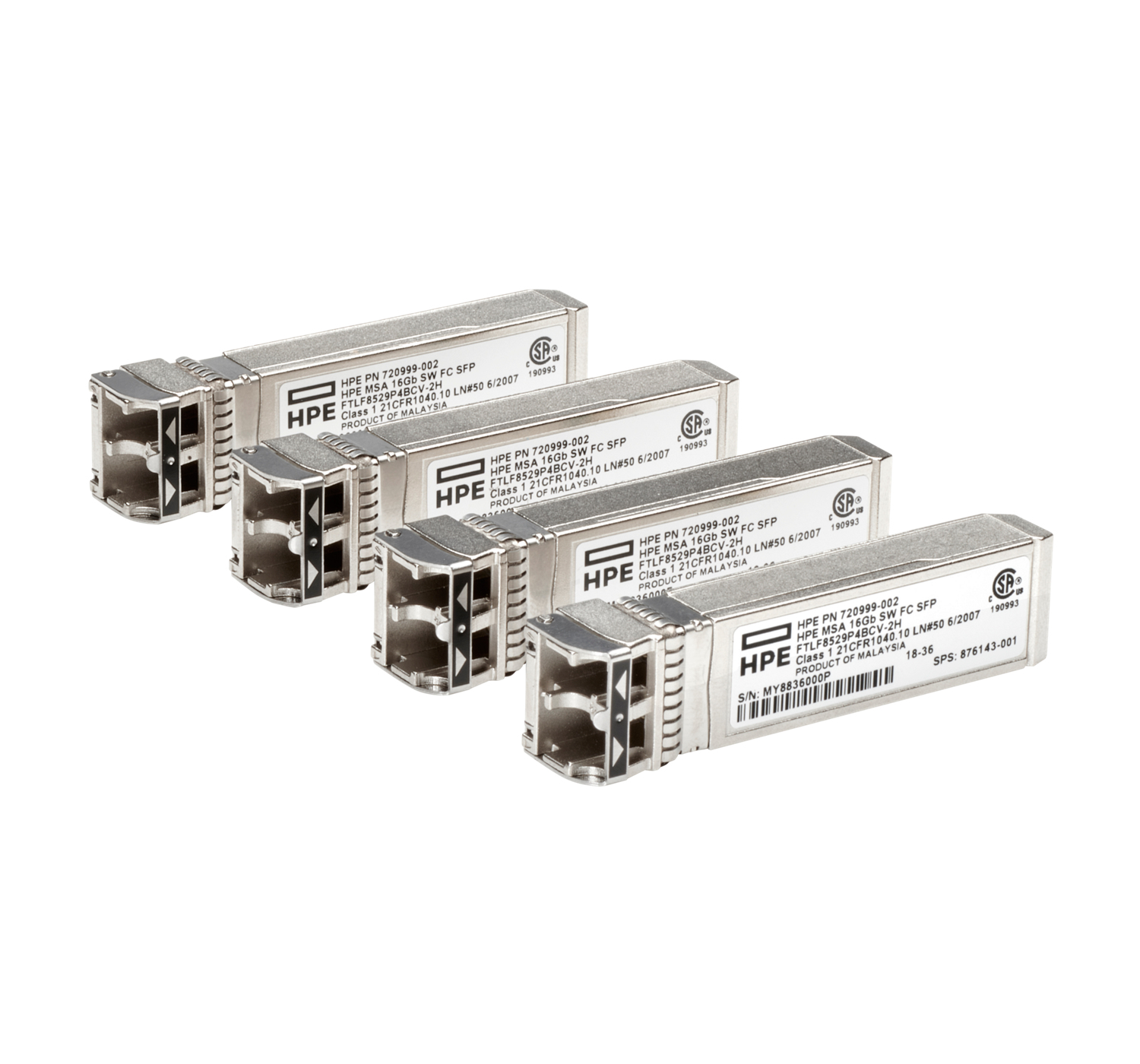 Hewlett Packard Enterprise C8R23B network transceiver module Fiber optic 8000 Mbit/s SFP+ 850 nm