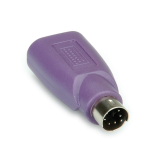 VALUE PS/2 to USB Adapter, Keyboard purple