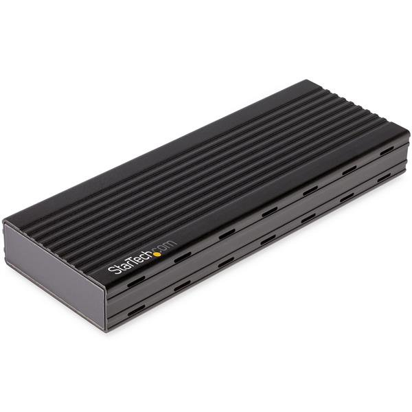 StarTech.com USB-C 10Gbps to M.2 NVMe SSD Enclosure - Portable External M.2 NGFF PCIe Aluminum Case - 1GB/s Read/Write - Supports 2230, 2242, 2260, 2280 - TB3 Compatible - Mac &amp; PC