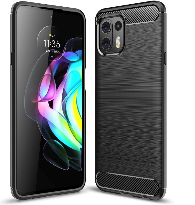 JLC Motorola Edge 20 Lite Brushed Silicone - Black