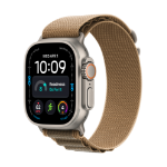 Apple Watch Ultra 4 GPS + Cellular 49mm Natural Titanium Case with Desert Alpine Loop - L