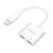 LogiLink USB-C Audio adapter, USB-C/M to 2x USB-C/F, 60W PD, white