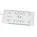 Monoprice 9203 surge protector White 12 AC outlet(s) 120 V 70.9" (1.8 m)
