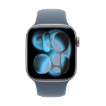 Apple MFGE4ZM/A smart wearable accessory Band Blue Fluoroelastomer