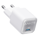 Anker 511 Nano 3 Headphones, Headset, Mobile phone, Netbook, Laptop, Power bank, Smartphone, Tablet, Universal White AC Fast charging Indoor